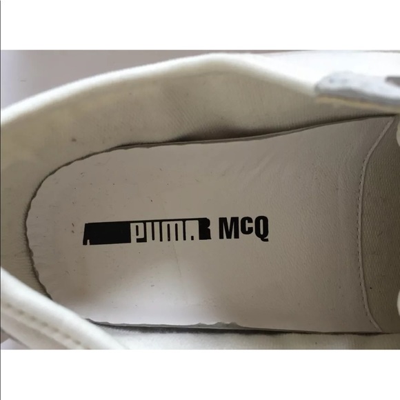 New Puma McQ Serve Low Cut Sneakers White Whisper Canvas 9 Men Shoes Limited - Picture 10 of 10